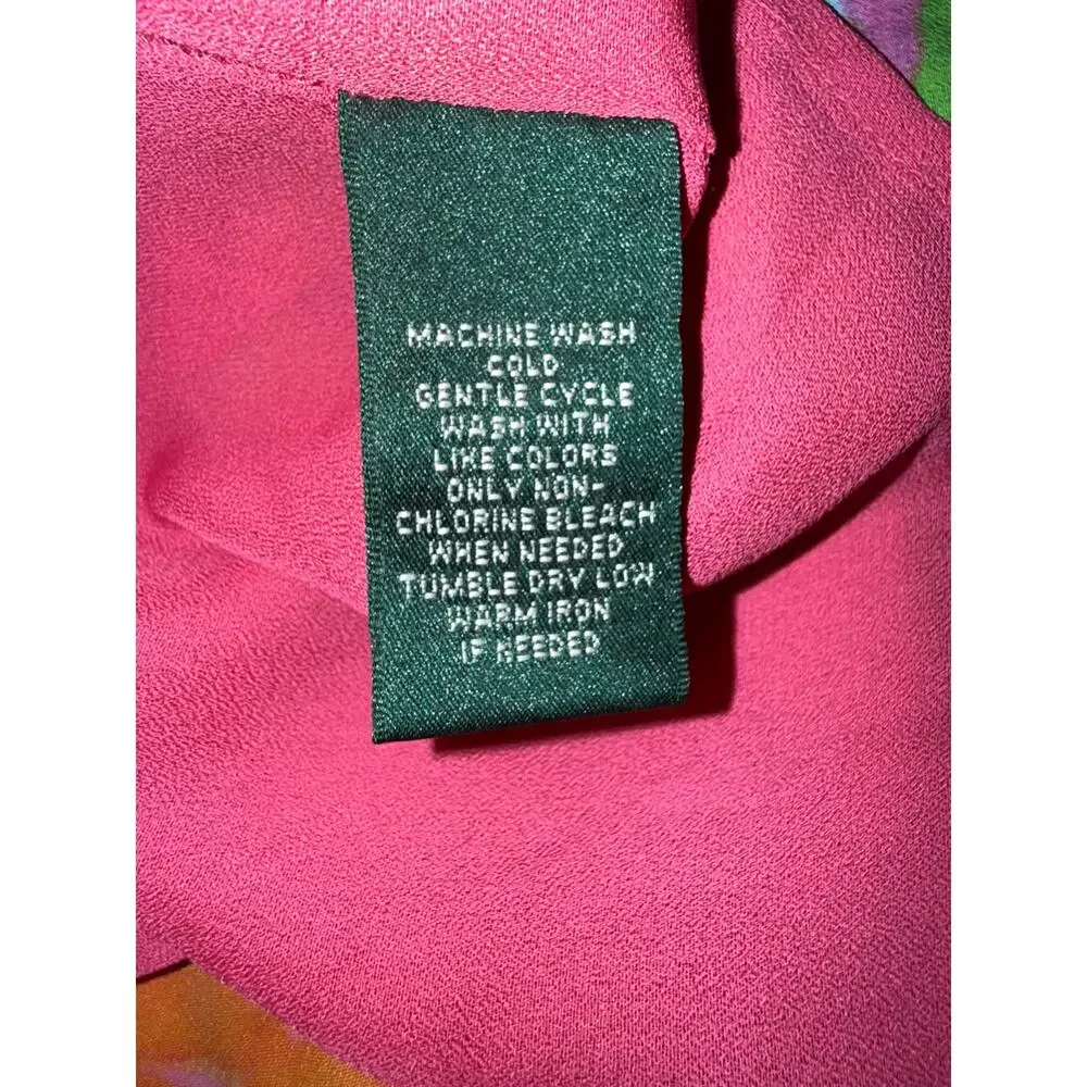 Lauren Ralph Lauren Sleeveless Ruffle Hem Popover Dress Pockets - Size 6P
